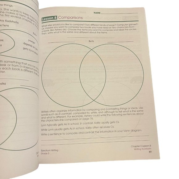 Spectrum WRITING Grade 5 Workbook Soft Cover 2015 Purpose Practice Create READ - Picture 7 of 7